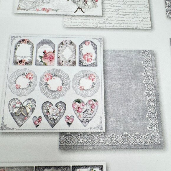 Stamperia Wedding Scrapbooking Pad 10 Double-Faced Sheets 12 x 12 Acid-Free NEW - Picture 11 of 16